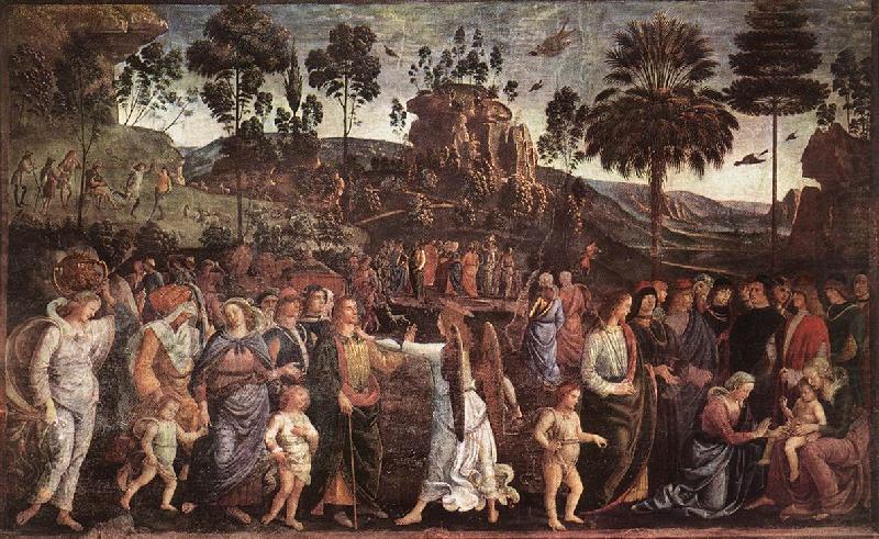 PERUGINO, Pietro Moses's Journey into Egypt a china oil painting image